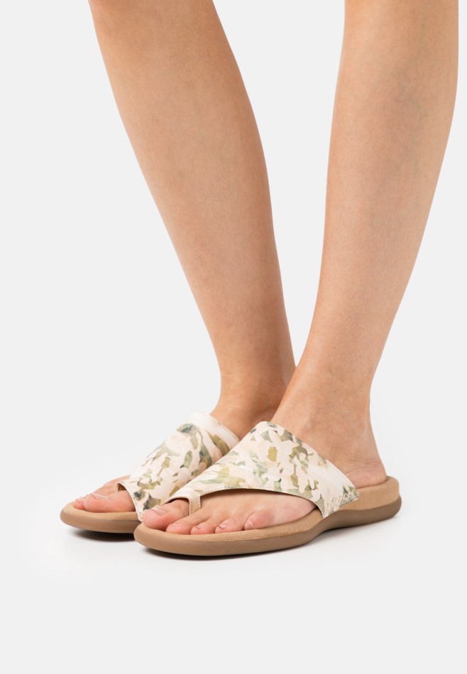 Gabor Blanc | Sandales à Barre En T Exclusives